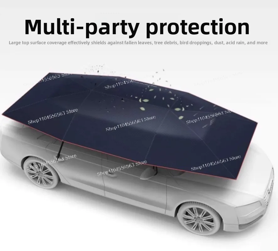 Automatic Movable Car Canopy, Smart Remote Control Car Sun Shade Cover, Heat Insulation, Waterproof & Sun Protection
