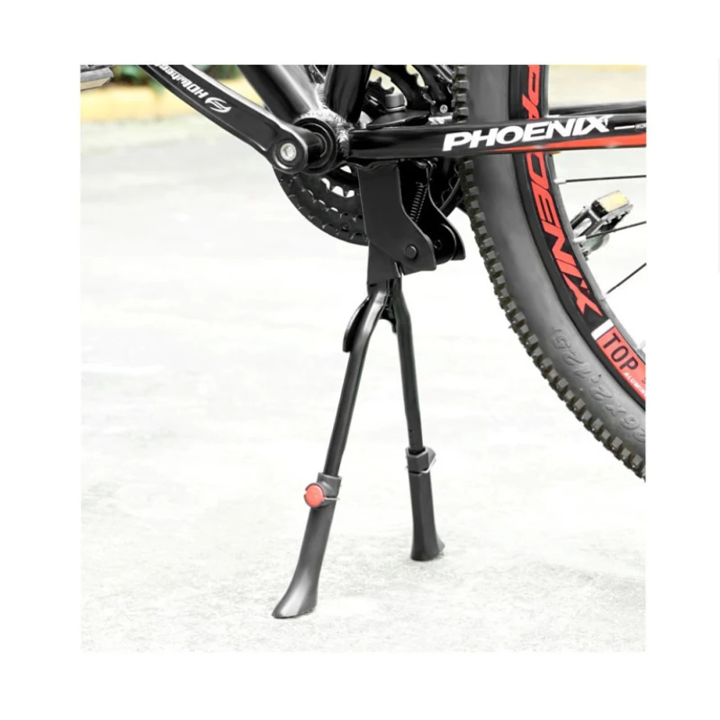 Double Leg Kickstand Bicycle Stand Bike Center Mount Foldable Heavy Duty Adjustable MTB Bike Kickstand Foot Support Dual Leg