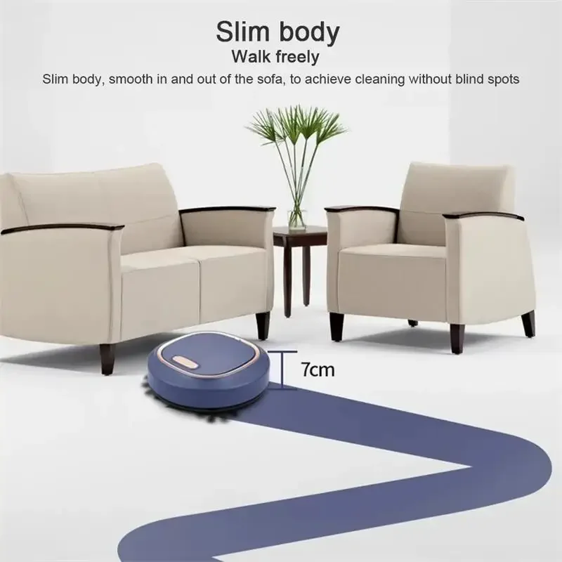 Automatic Sweeping Robot Home Sweeper Lazy Person Intelligent 3-in-1 Sweeping Machine USB Rechargeable Vacuum Cleaner