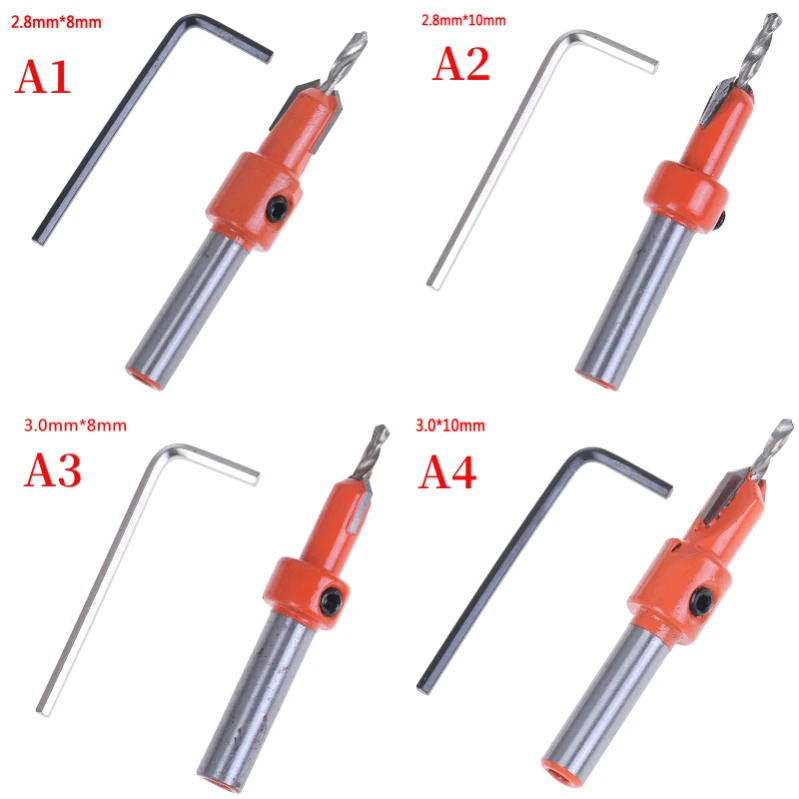 Hss Countersink Boor Houtbewerking Schroeven Afschuinen Hout Gat Boren Bit Hoge Kwaliteit