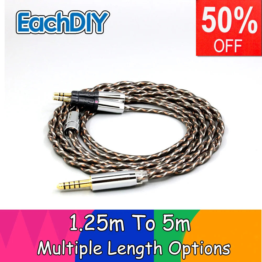 TypeX 25AWG Litz Shielding 7n OCC Earphone Cable For ATH-R70X ATH-R70XA  Audio-Technica headphone LN008883