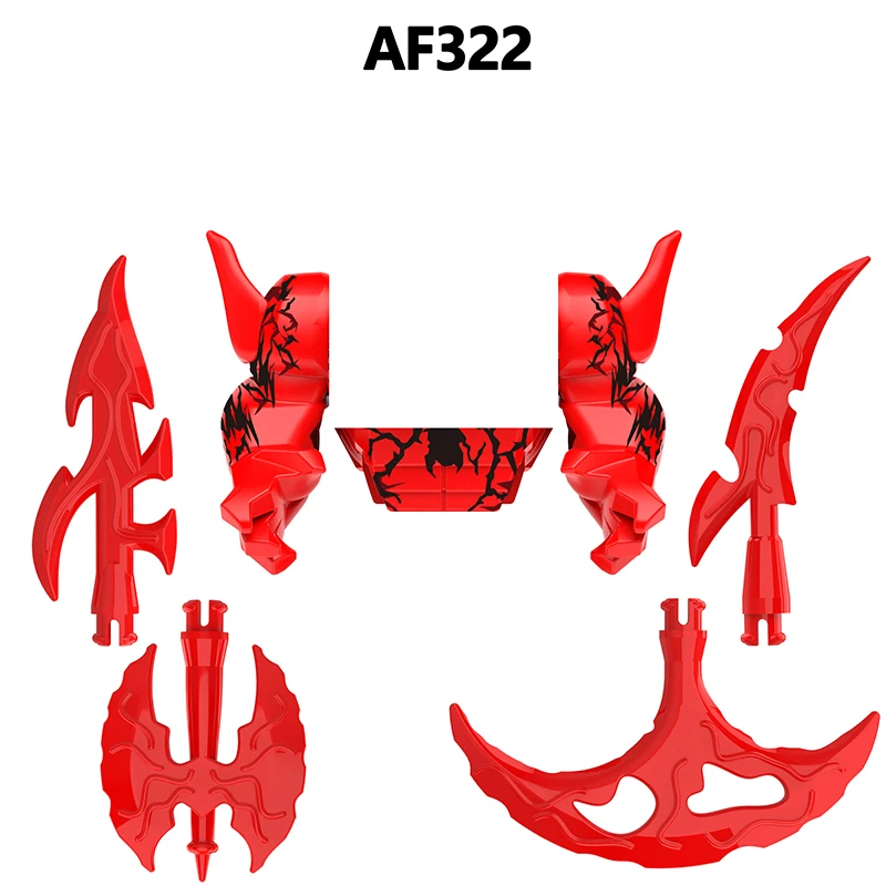 AF321 Hot Movie Heroes Chatacter Movable Hands Head Accessories Weapon Building Blocks MOC Brick Action Figures Kids Toys Gifts