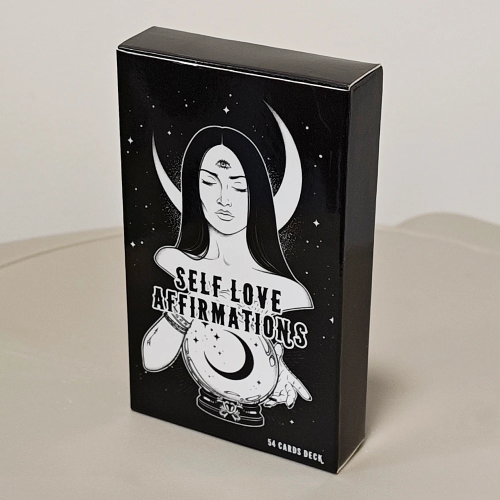 10,3 x 6 cm 54 szt. Kartki z afirmacjami o miłości do siebie dla codziennego inspiracji, manifestacji i uważności - Kartki z pozytywnymi cytatami