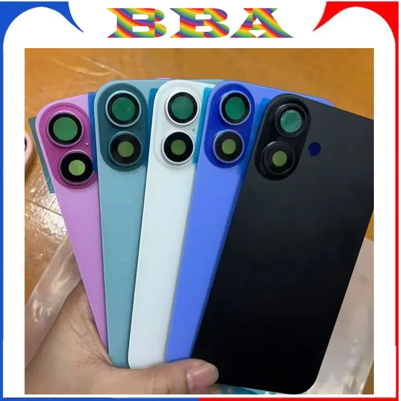 1PCS Back Cover Glass With Iron Plate Magnetic Ring For iPhone 16 15 Pro MAX 14 PLUS Replacement Door Housing Repair Glass - náhled 5