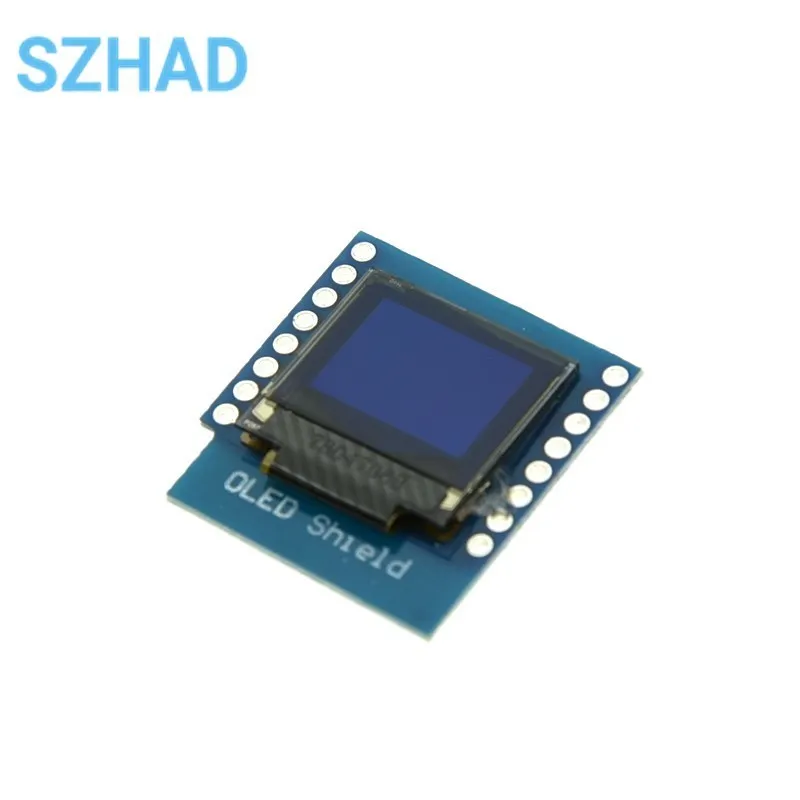 0.66 inch OLED LED LCD Dispaly Shield Compatible for WEMOS D1 MINI ESP32 64X48 0.66 inch Display 0.66