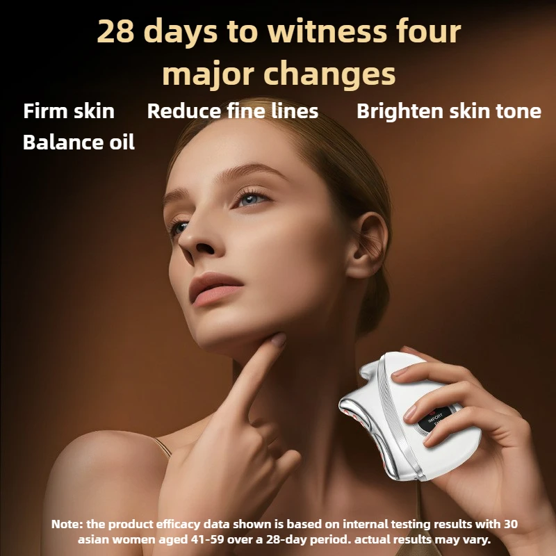 2026 مكركرنت مدلك الوجه الكهربائية غوا شا أداة المحمولة جهاز الوجه لتجديد شباب الجلد مكافحة الشيخوخة الاسترخاء المنزل