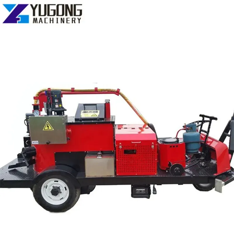 100l Asphalt Cement Pavement Repairing And Pouring Push-Type Pavement Crack Sealing Machine Cement Joint Treatment