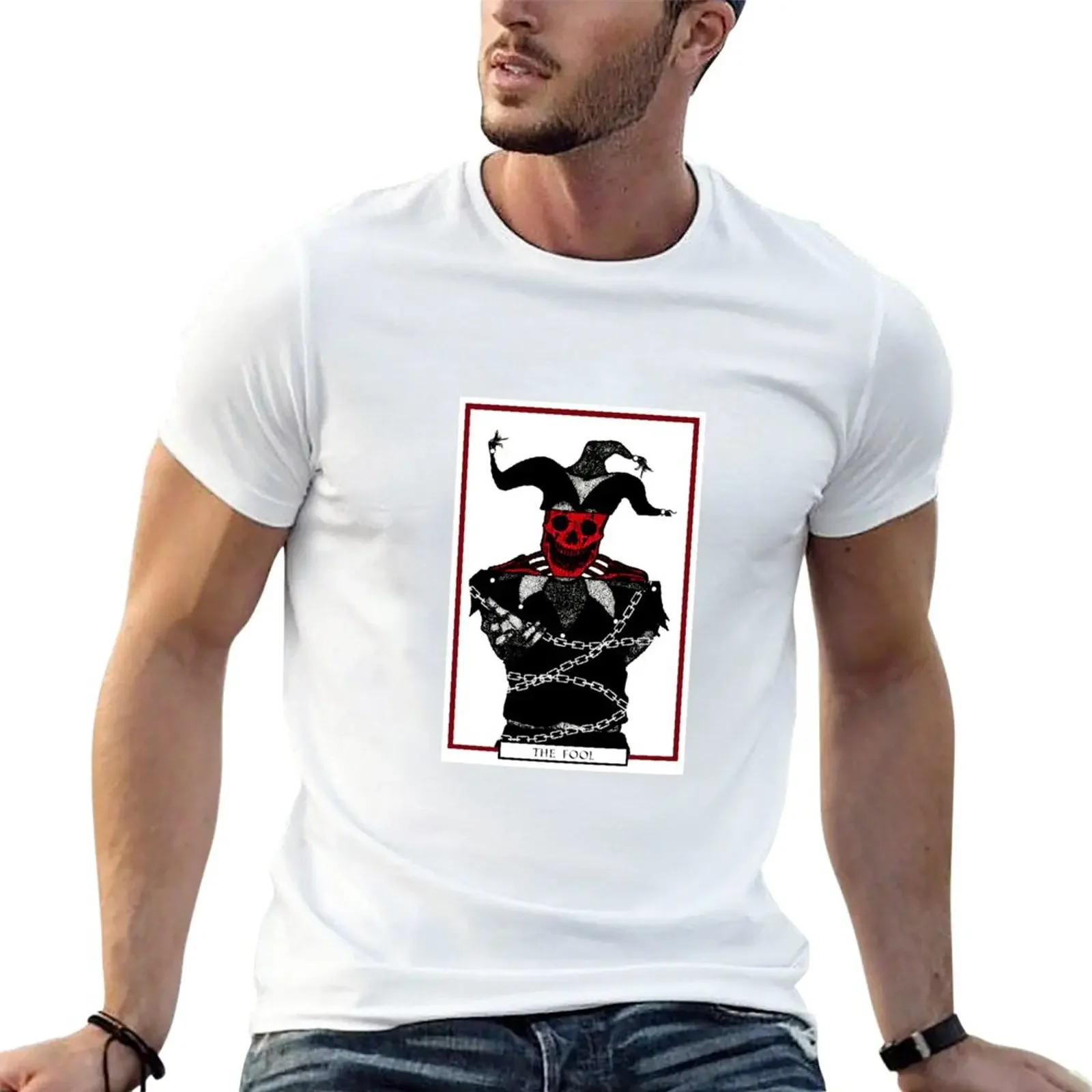 New The Arcana Mortis Tarot: The Fool T-Shirt customs design your own summer top oversizeds men t shirt