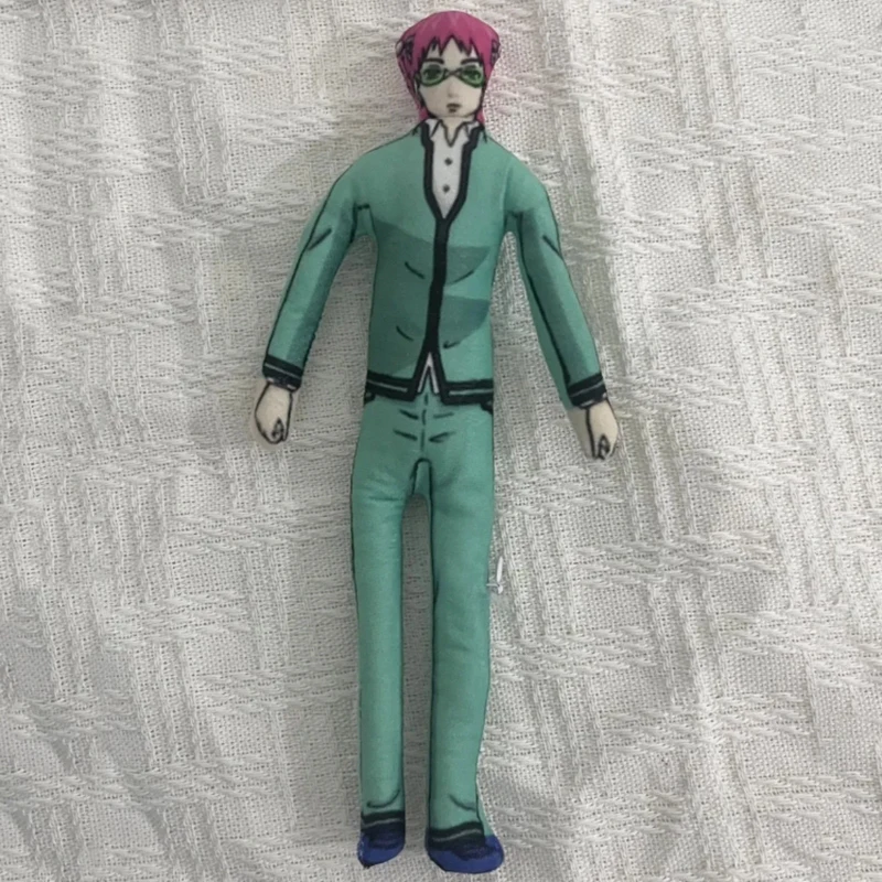 Anime The Disastrous Life of Saiki K. Saiki Kusuo Cosplay Plush Dolls Unisex Funny Stuffed Dolls Ornament Gifts Accessories