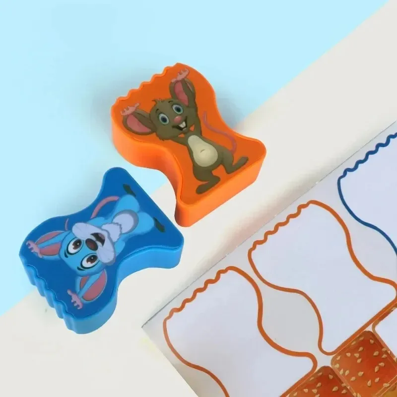 Jogo de empilhamento de mouse e pinguim – Desafio de bolo oscillante e bloco de gelo, brinquedo de equilíbrio familiar para diversão de mesa