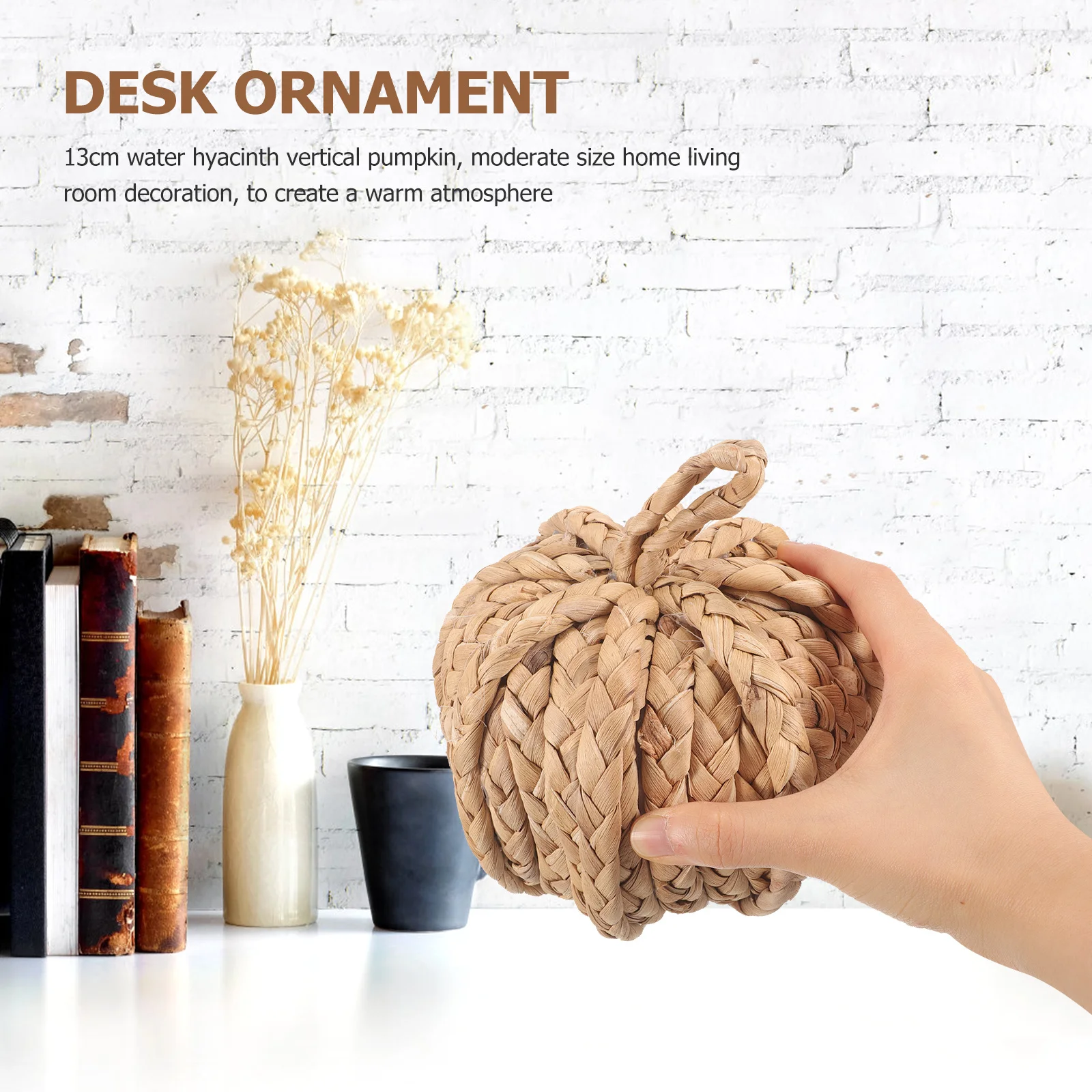 

Pumpkin Ball Decoration Straw Pumpkin Ornament For Halloween Thanksgiving Party Home Decor Festive Tabletop Adornment