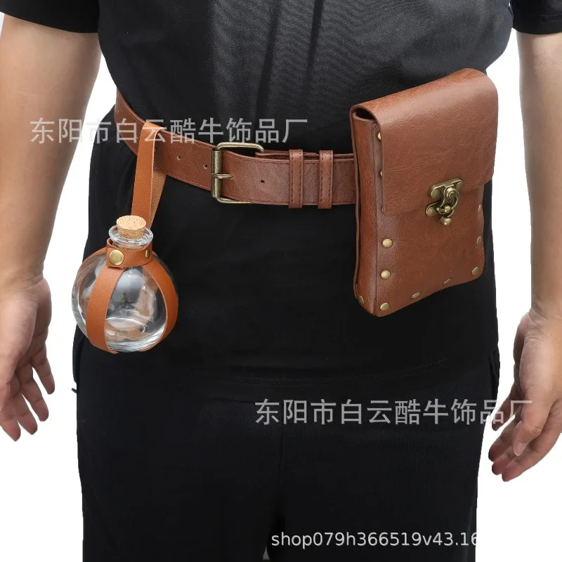 スチームパンク電話ポーチ中世ベルトルネッサンスコスプレ衣装アクセサリー