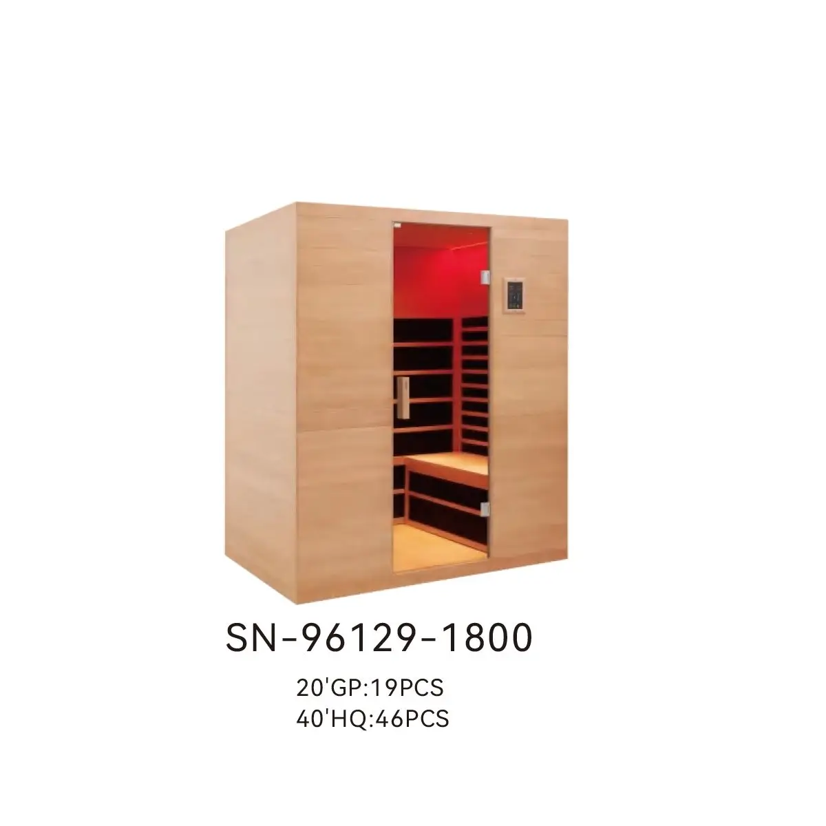 Traditional Steam Sauna Room with Temperature Timer Control for Commercial Spa Center Use