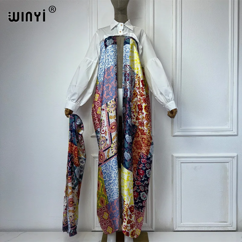 WINYI Africa cardigan For Women long Sleeve muslim women clothing Muslim Lady Popular Ramadan Kimono party dresses evening dress