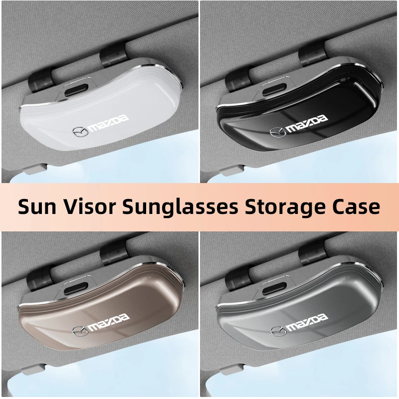 Auto-Sonnenblenden-Brillenaufbewahrungsbox Sonnenbrillenetui Zubehör für Mazda 2 6 3 CX5 CX80 CX70 CX90 MX30 CX60 CX50 CX30 BT50 e-TPV CX