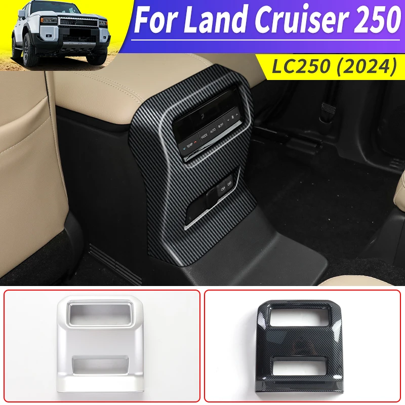 For Toyota Land Cruiser 250 2024 1958 Prado LC250 Armrest Box after Air Vent Protective Cover,Interior Upgraded Accessories