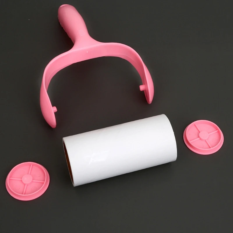 Lint Roller with 8 Rolls Refills Sticky Paper Tearable Adhesive Pet Hair Remover