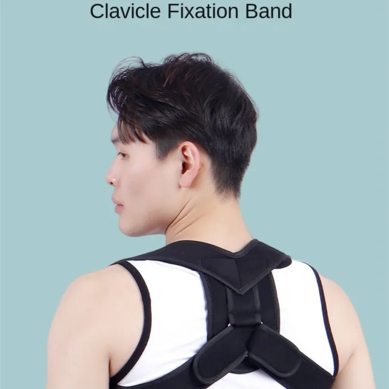 

Hunchback corrector fitness training support adjustment clavicle correction posture men andwomen breathable anti-hunchback strap