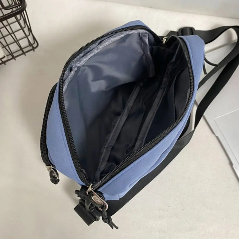 

Быстросохнущая парусиновая сумка на молнии с подвеской в стиле Харадзюку, мужская сумка через плечо, портативная сумка на молнии, пакет для мобильного телефона, дорожная сумка