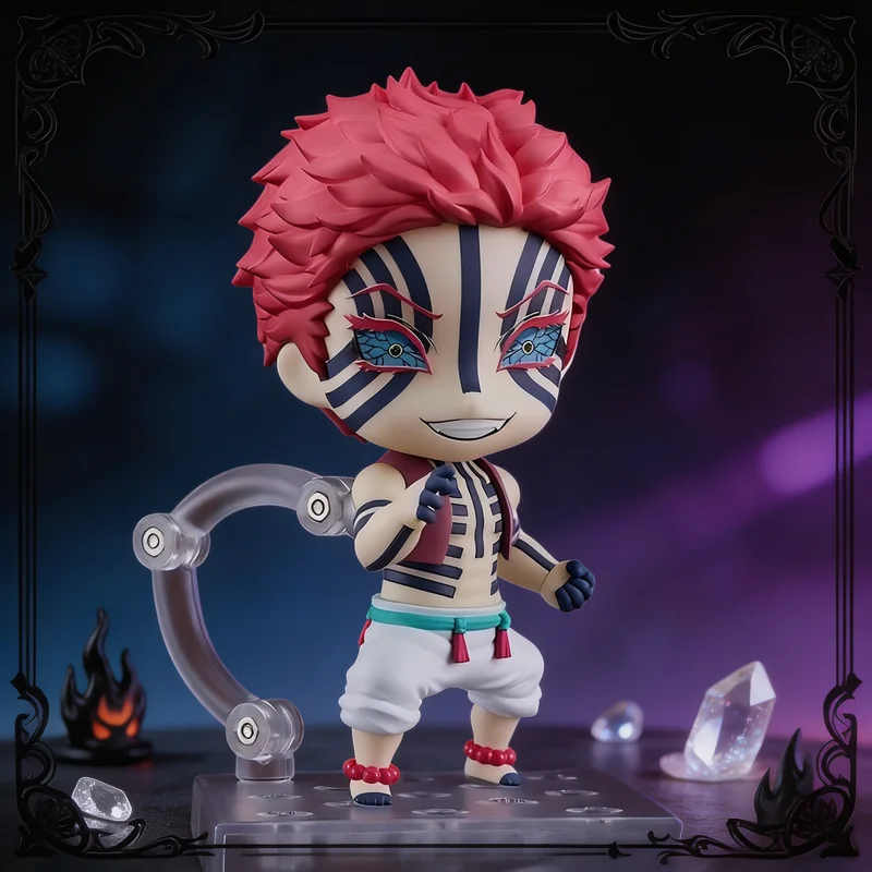 Anime Chibi Movable Nendoroid Akaza Swap Faces Figure Model Statue Car Desk Ornament PC Case Cartoon Collectible Decor Toy Gift