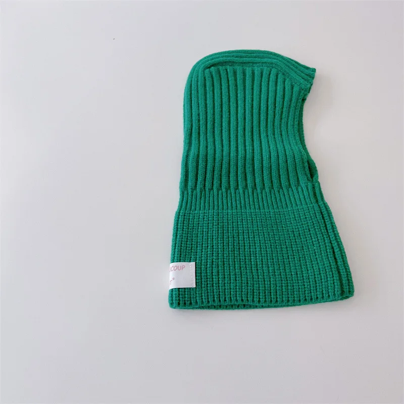 MILANCEL Baby-Strickschal mit Kapuze, warm, einfarbig, einteiliger Schal und Mützen für Kleinkinder, Kinderzubehör – Detail 8