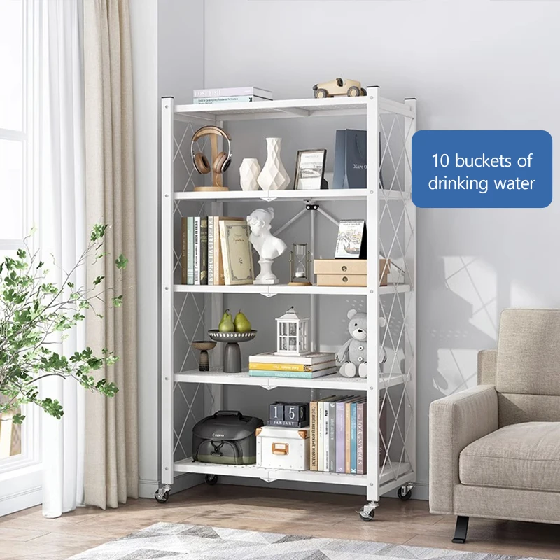 Large Iron Shelf Storage Multifunction Living Room Rack Multilayer Bookshelf Display Kitchen Storage Shelf