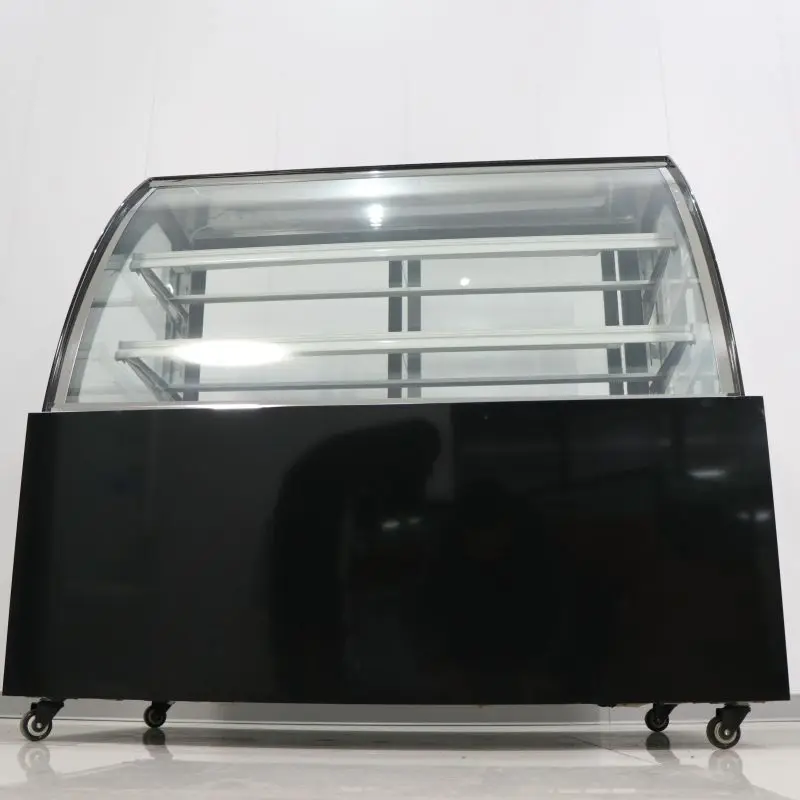 Counter Glass Display Cabinet Cake Pastry Bread Baked Goods Display Refrigerator Snack Bar Cake Display