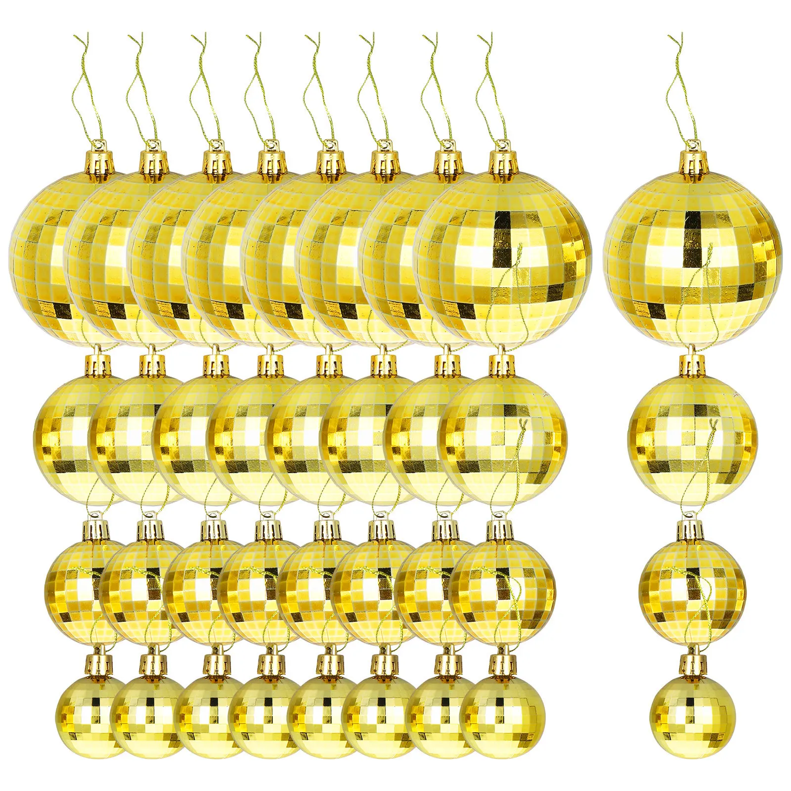 

36Pcs Christmas Ball Hanging Ornaments Light Reflective Xmas Tree Pendants Xmas Party Decorations Indoor Outdoor Decor