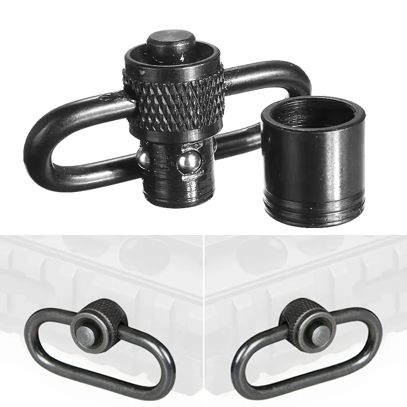 장난감 총 액세서리, 전술용 빠른 탈착 릴리스 QD 슬링 마운트 스코프 마운트 링 스터드 스트랩 버클 야외 사냥 액세서리