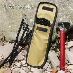 Small Tool Bags Handheld Camping Pegs Storage Bag Tool Storage Bag Multi-Functional Tent Rod Bag Holder For Ground Nails Outdoor