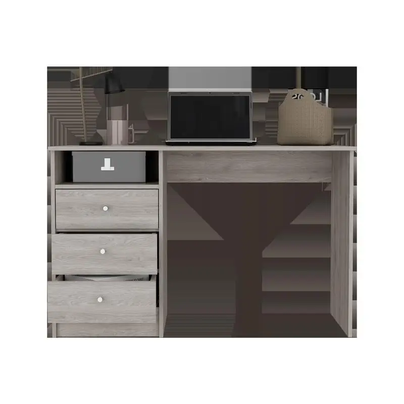 Light Gray Computer Desk for Office Space, Modern Design and Stylish Workspace Solution