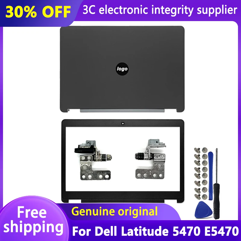 

New For Dell Latitude 5470 E5470 Laptop LCD Back Cover Front Bezel Hinges Palmrest Bottom Case Top Rear Lid Housing Case Black