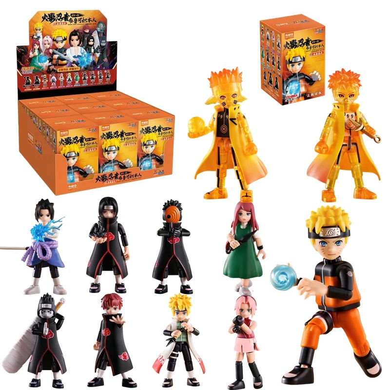 

Original Blokees NARUTO Uzumaki Naruto Jiraiya Uchiha Sasuke Tsunade Hatake Kakashi Action Figure Building Block Blind Box Toy