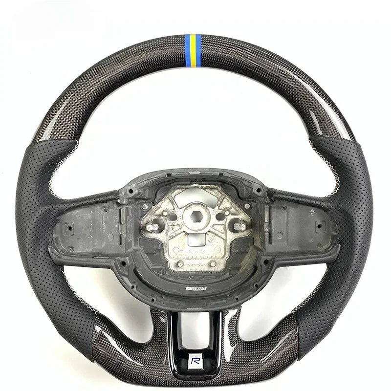 

Factory Custom Interior Carbon Fiber Steering Wheel Covered Leather For Volvos S60 S90 XC60 XC90 XC40 S40