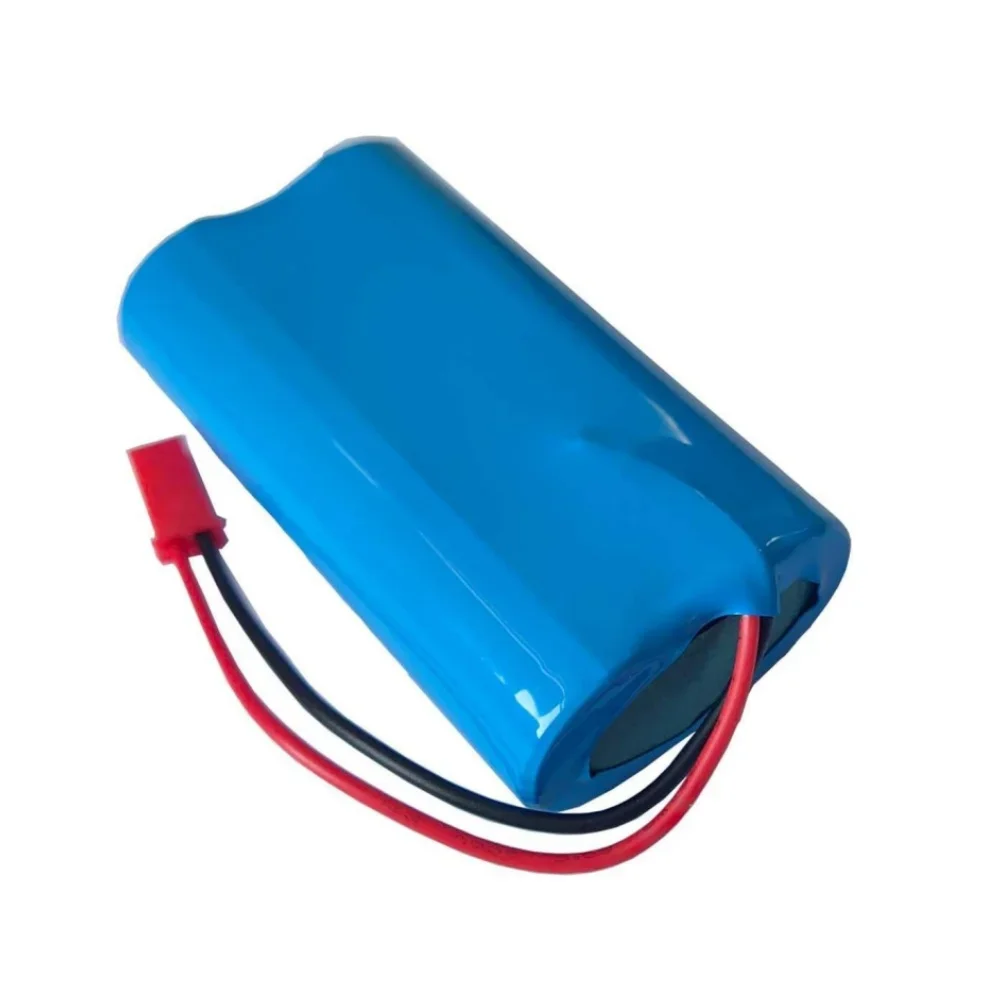 Batterie Li-ion rechargeable 6000 mAh 3,7 V avec prise rouge 2P JST, piles DIY 18650 batterie 1S2P.