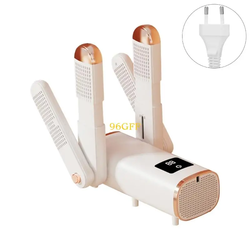 96GF مجفف هواء للأحذية الكهربائية 4 أسطوانات تسخين 300 واط قوة ABS مادة إغلاق تلقائي للأحذية والإضافات #1