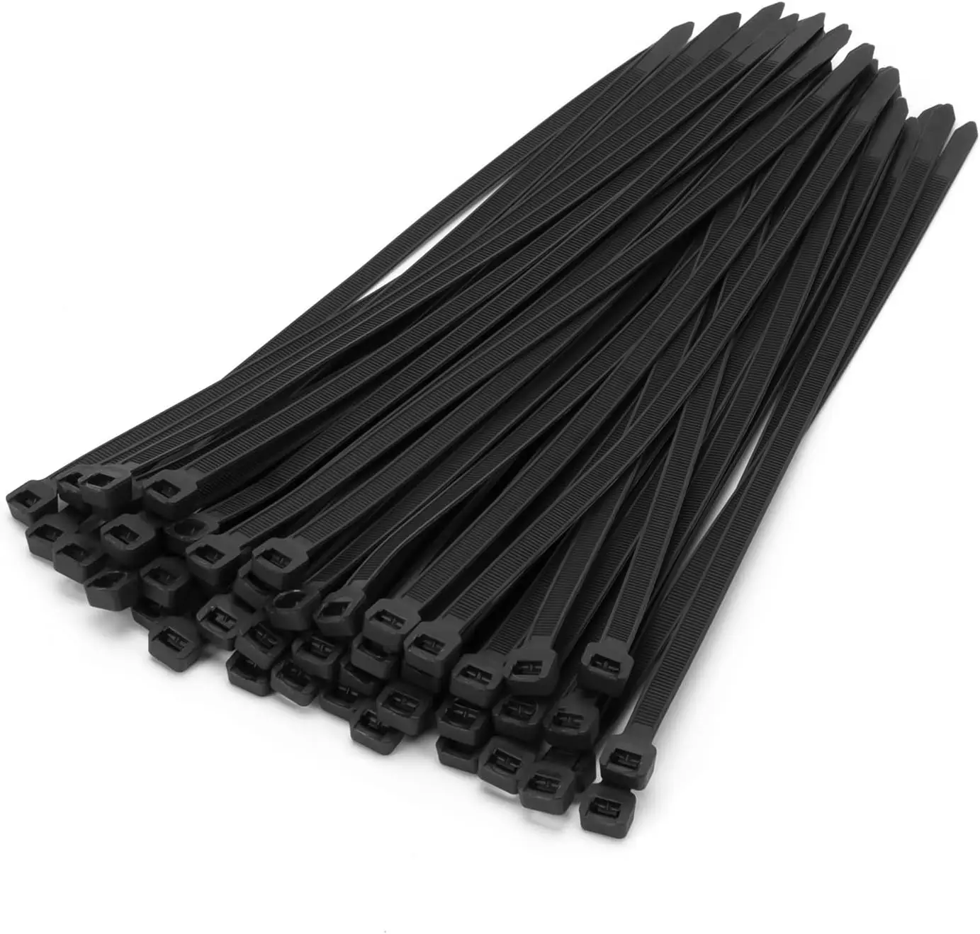 XINGO 100 PCS 12 inch Cable Zip Ties Heavy Duty, 120 lbs Tensile Strength, Self-Locking Premium Plastic Cable Wire Ties for Indo