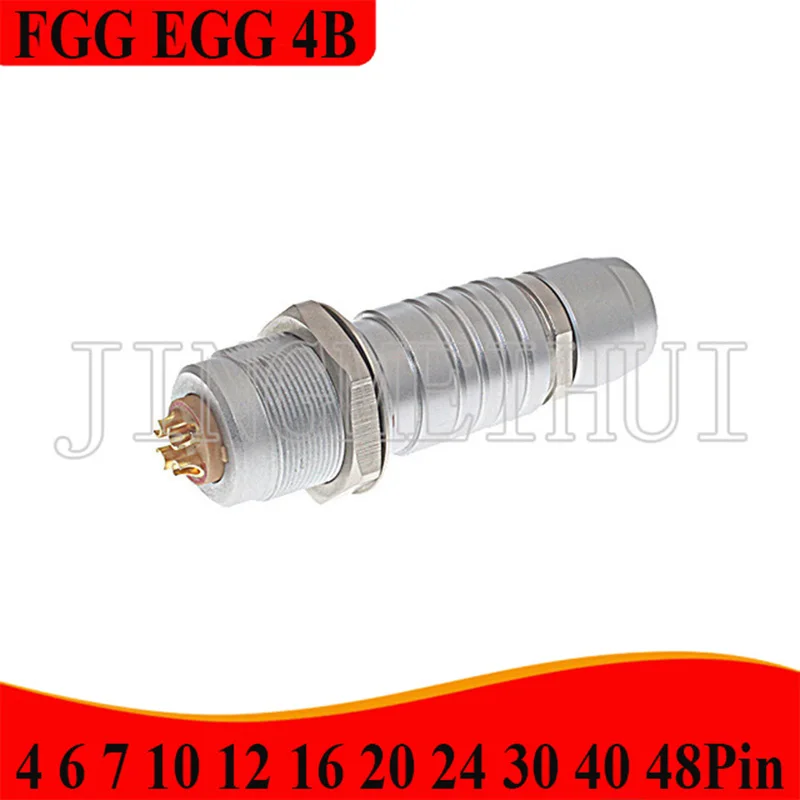 

FGG/EGG.4B.4 6 7 10 12 16 20 Pin Push-Pull Self-Locking Metal Quick Plug and Female Socket Connector Suitable for 12.0mm Cable