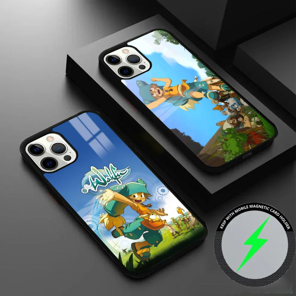 Popular Animation W-Wakfu Phone Case For IPhone 16 15 14 13 12 11 Pro Max Plus Mini Magsafe Mirror Wireless Magnetic Cover