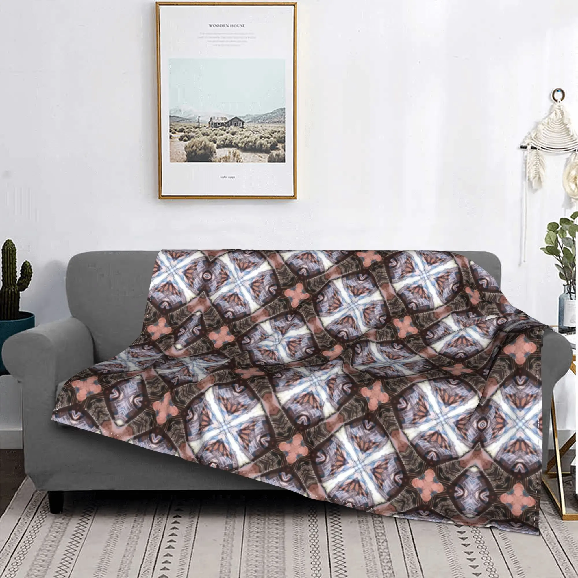 Polynesian Tongan Tapa Design Blankets Tribal Flannel Awesome Warm Throw Blankets for Home Restaurant  Winter