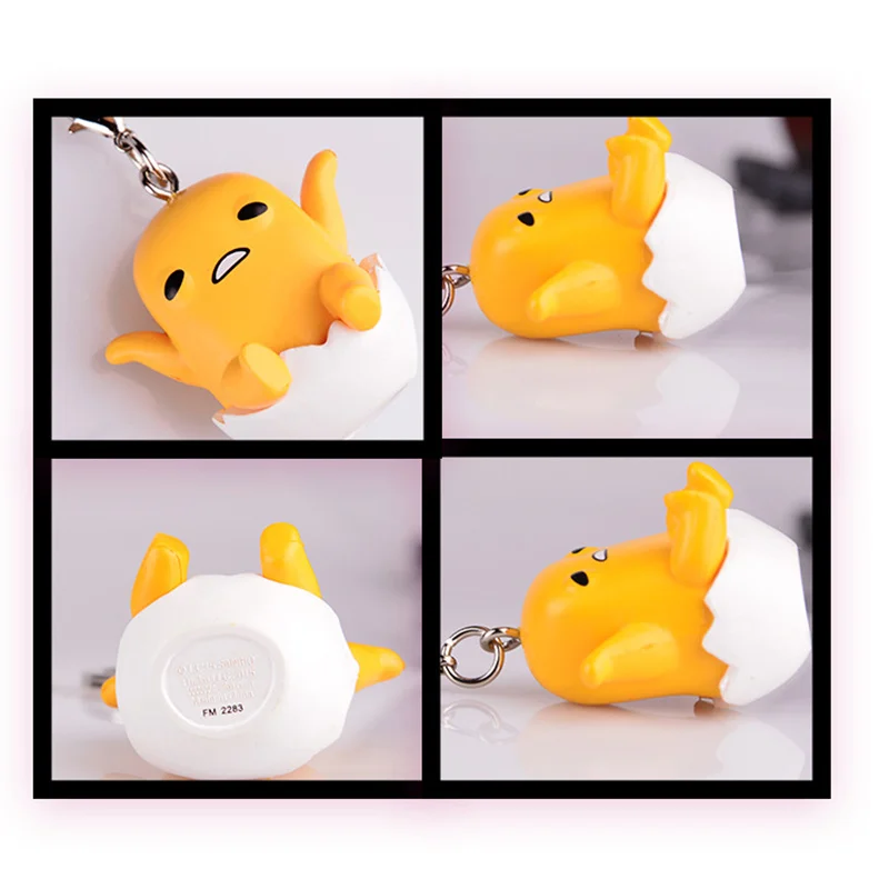 Kawaii Capsule Gashapon Gudetama the lazy egg Action Figure Funkostyle pocket Keychain Toys For kids Xmas gift