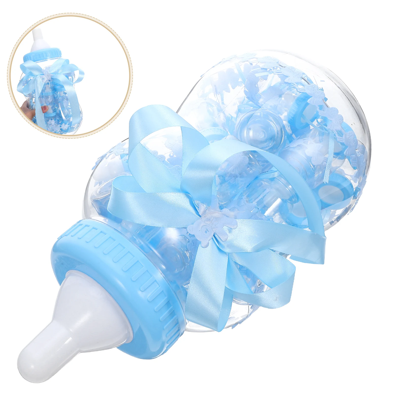 

1 set 1 Set Clear Bottle Candy Boxes Mini Transparent Treat Holders For Wedding Shower Birthday Party Favor Boxes