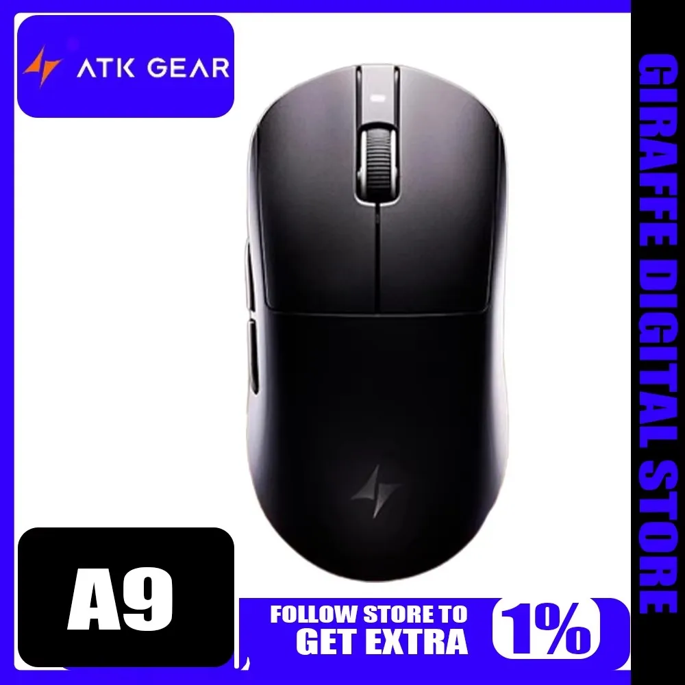

ATK Dragonfly A9 Mouse Nordic52840 Chip 30000 DPI Resolution PAW3395 Sensor Lightweight Mouse Ergonomic Mouse Gaming Office