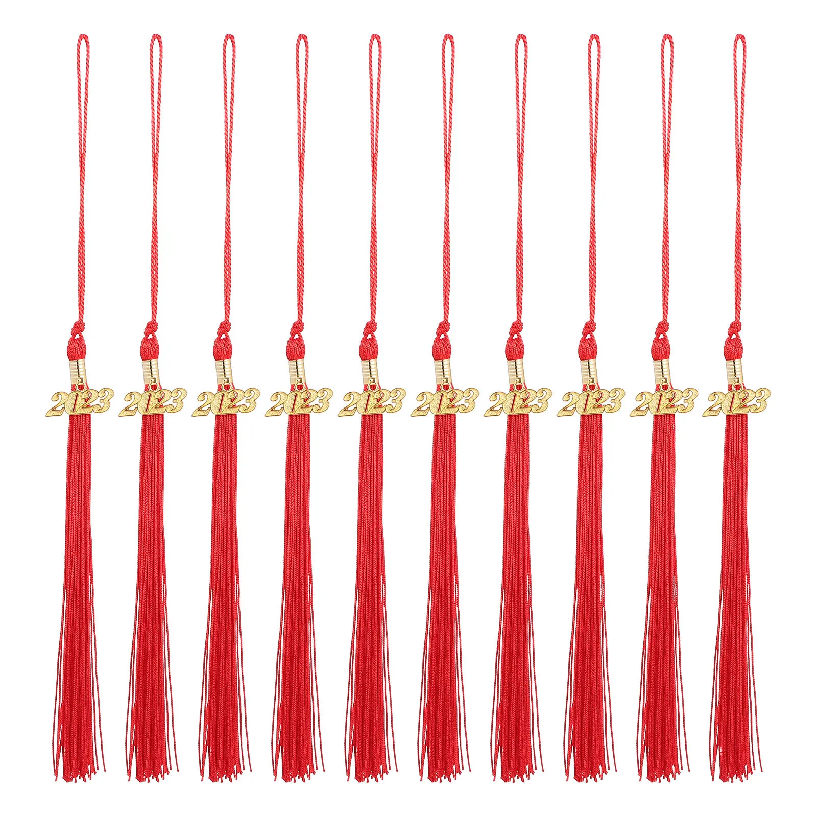 

10Pcs Polyester Graduation Tassel Pendants Lightweight Durable Graduation Hats Decorations Ceremony Photography Props