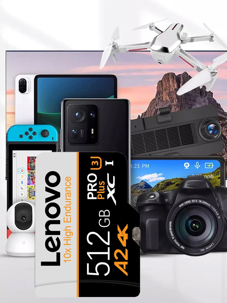 Karta pamięci Lenovo o wysokiej wytrzymałości, 512 GB, 1 TB, klasa 10, szybka karta pamięci, 128 GB, U3, V30, karta Micro SD do Nintendo Switch. — zdjęcie produktu 7