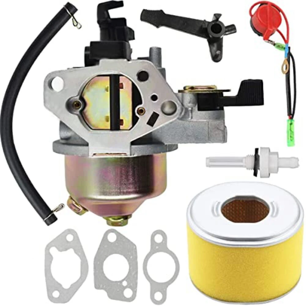 

Для HONDA GX240 для GX270, комплект карбюратора с фильтрами и переключателем для работы с плавным двигателем, заменяет 16100ZE2W71