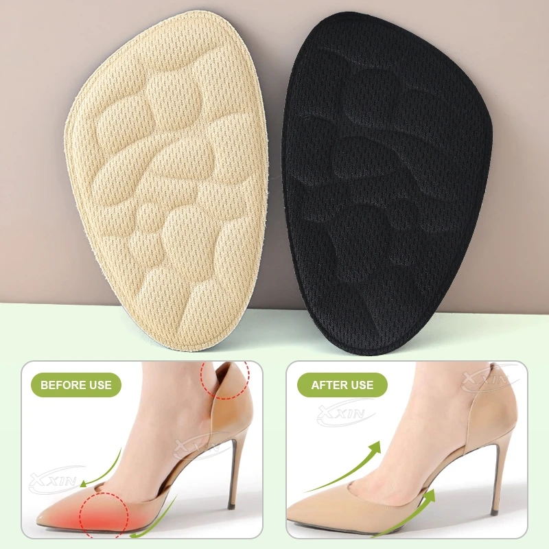 【Xxin】High Heel Shoes Insole Sponge Forefoot Cushion Soft Shock-absorbing Women Shoe Pad image 3