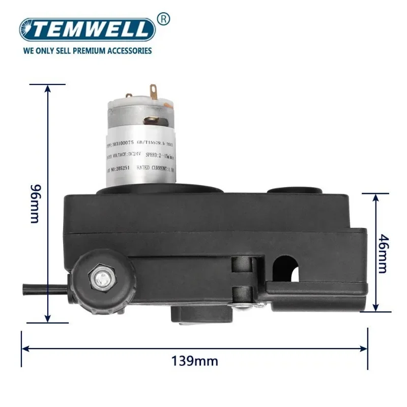 24V 1.0A 1.2A Wire Feeder Roller Double Size MIG Welder Welding Wire Feeding Motor For 1KG Welding Machine