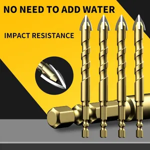 5 pces/7 pcs 3-12mm chéo enchants gạch groo nhàm chán bê tông gốm gốm mở, bộ dụng cụ bit hợp kim cứng vonfram cacbua vonfram 8 Mũi khoan bán hàng chính cho Khoai sứ - №2