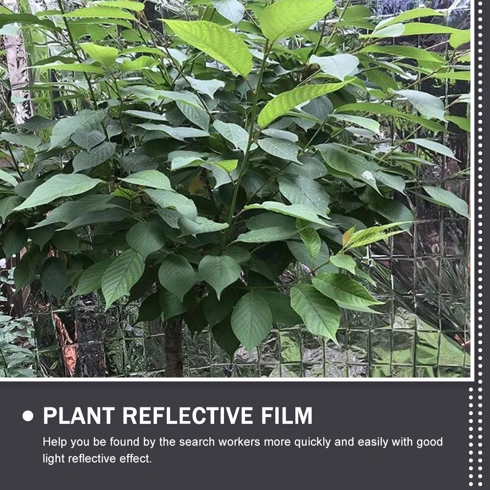 

Silver Reflective Film Polyester Greenhouse Cover High Reflective Garden Tool Plant Grow Film Reusable Winter Emergency Outdoor